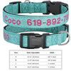 Personalisierte bestickte Nylon-Hundehalsband