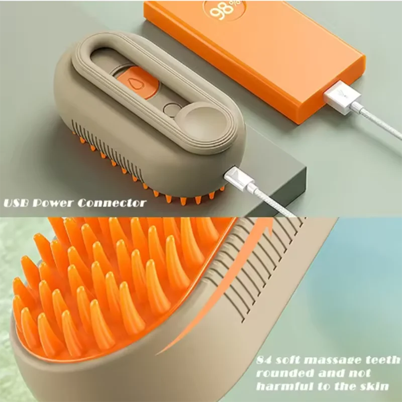 Peigne & Brosse de Bain Double Action pour Animaux