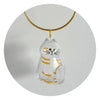 Pet Fur Keepsake Keychain with Transparent Hair Storage Pendant
