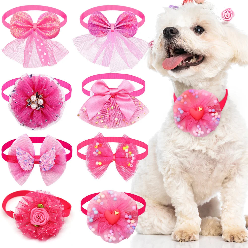 Lace Bow Tie Collar Accessory for Small Dogs and Cats