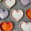 Heart-Shaped Ceramic Pet Bowl – Anti-Vomiting Slow Feeder for Small Cats & Dogs