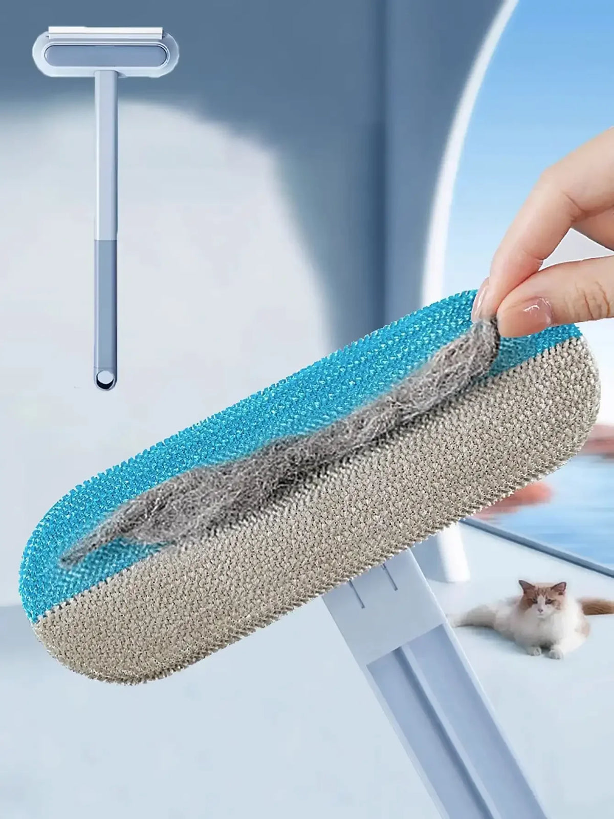 Reusable Double-Sided Pet Hair Removal Gloves