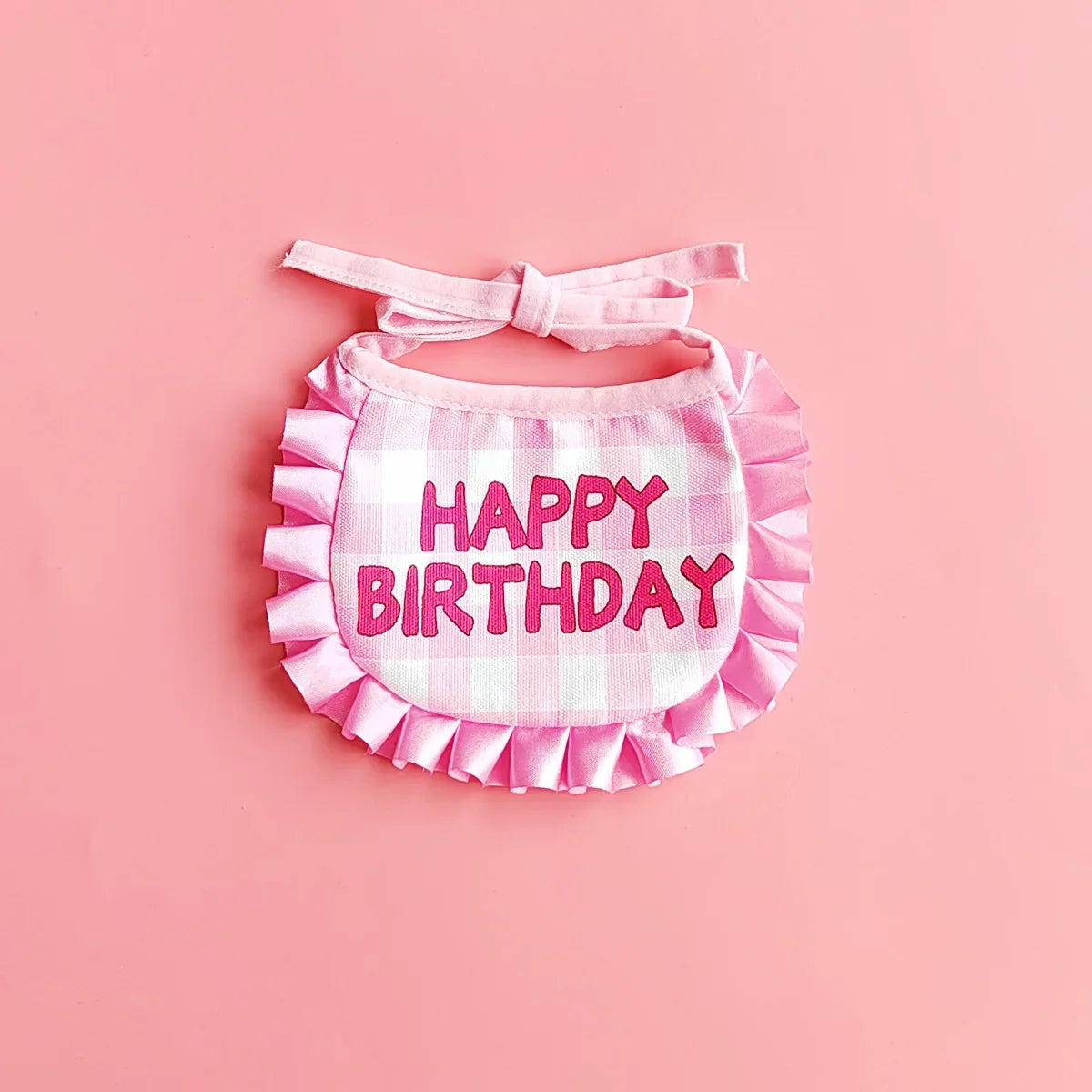 Happy Birthday Pet Party Hat and Bib Set