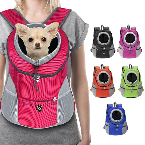 Double Shoulder Dog Carrier Bag - Portable Outdoor Pet Bag