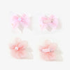 Floral Dog Hair Bows - Cute Topknot Clips for Small Breeds