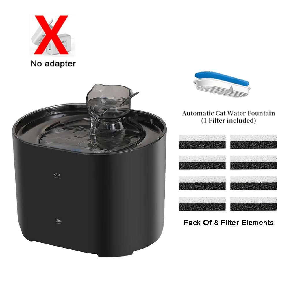 2.2L Pet Water Fountain with Filtration and Ultra-Quiet Pump
