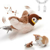 Rechargeable Chirping Bird Cat Toy with Catnip