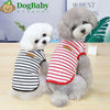 Striped Sleeveless Pet Vest for Small Dogs and Cats