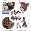 Plush Squeaky Donkey Dog Toy for Teething and Interactive Play