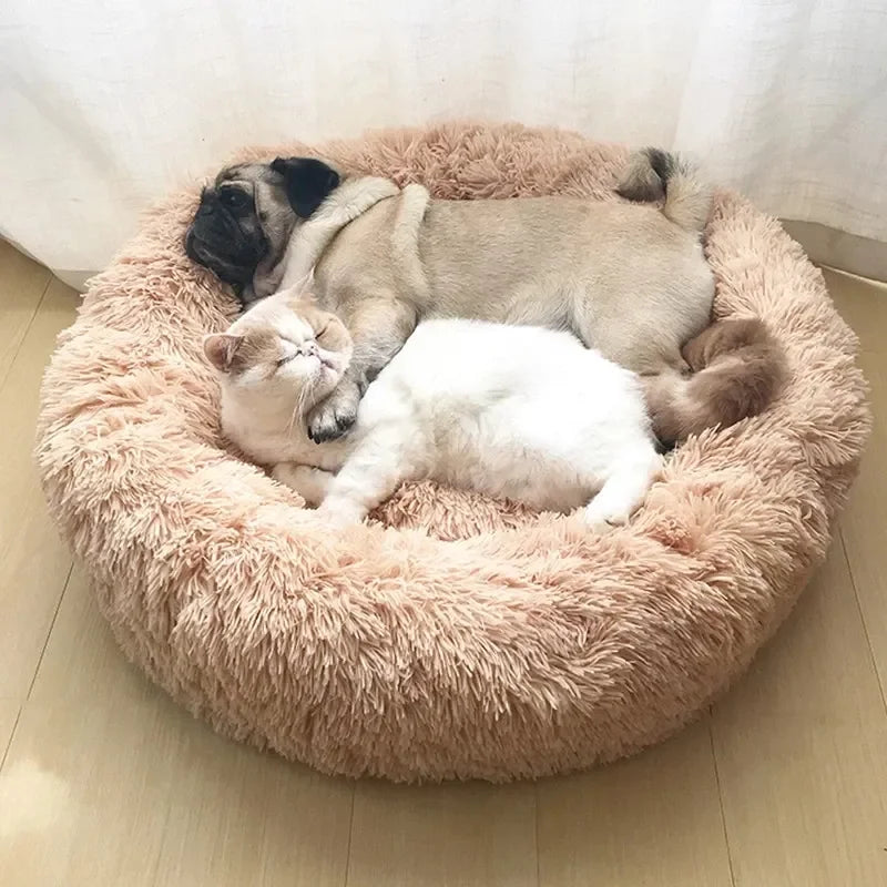 Ultra-Soft Plush Pet Bed for Dogs & Cats