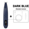 Dunkelblaue Haartrimmer für Haustiere mit LED- und UV-Licht für Hunde und Katzen