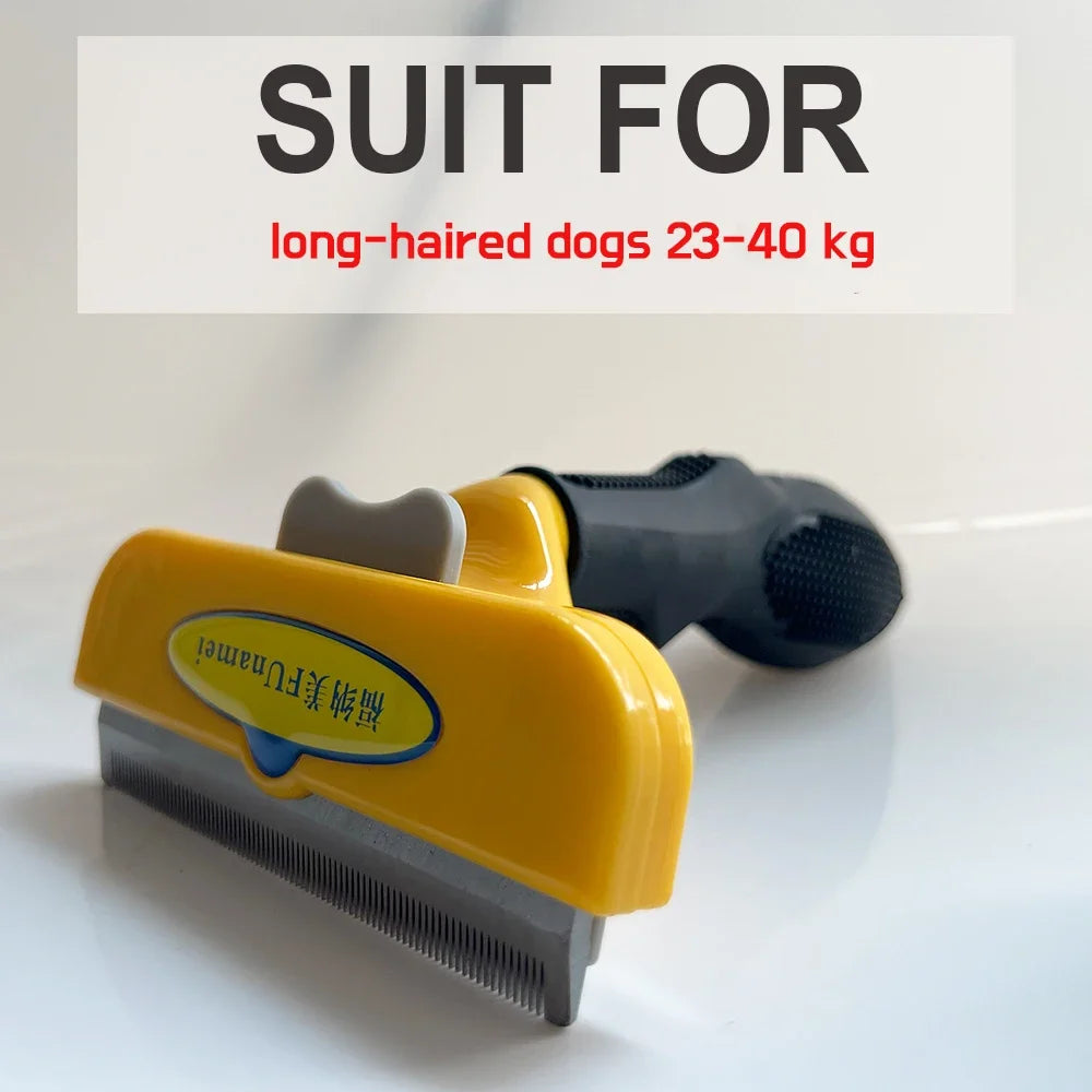 Pet Deshedding Brush for Dogs and Cats – Removes Loose Fur and Tangles