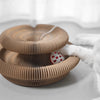 Foldable Corrugated Cat Scratcher with Bell and Catnip