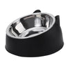 Ergonomic Stainless Steel Pet Food Bowl with Tilted Design