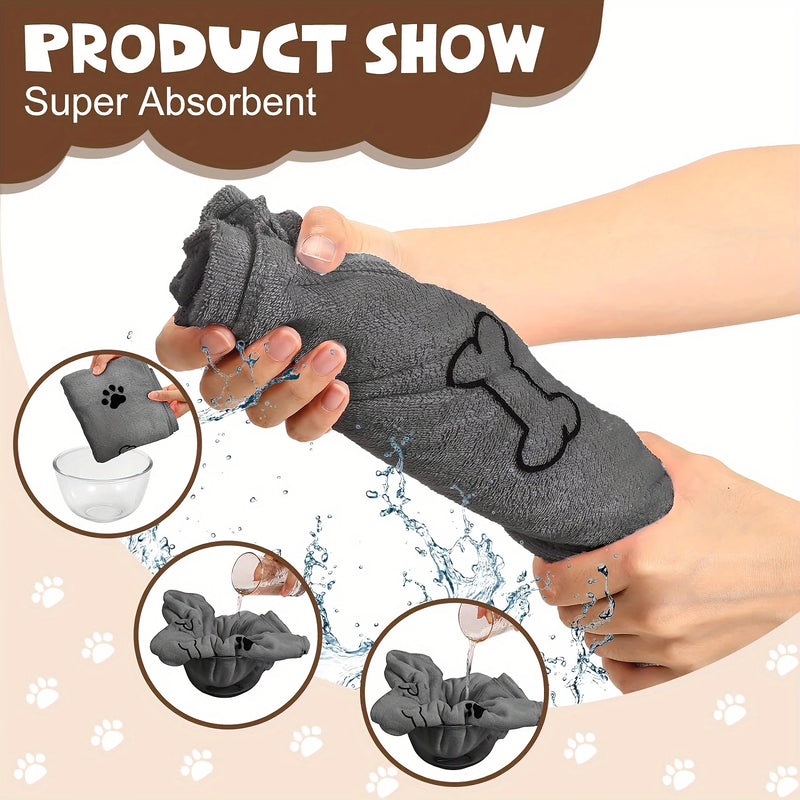 Serviette en microfibre à séchage rapide pour chien