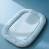 Light blue quilted ice silk cooling pet bed for dogs and cats
