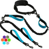 Hands-Free Double Dog Leash for Two Dogs – Padded Handles & Reflective Stitching for Medium and Large Breeds