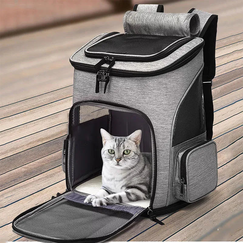 Sac à dos transporteur respirant pour animaux
