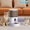 Dispensador automático de comida para mascotas con WiFi y capacidad de 4L