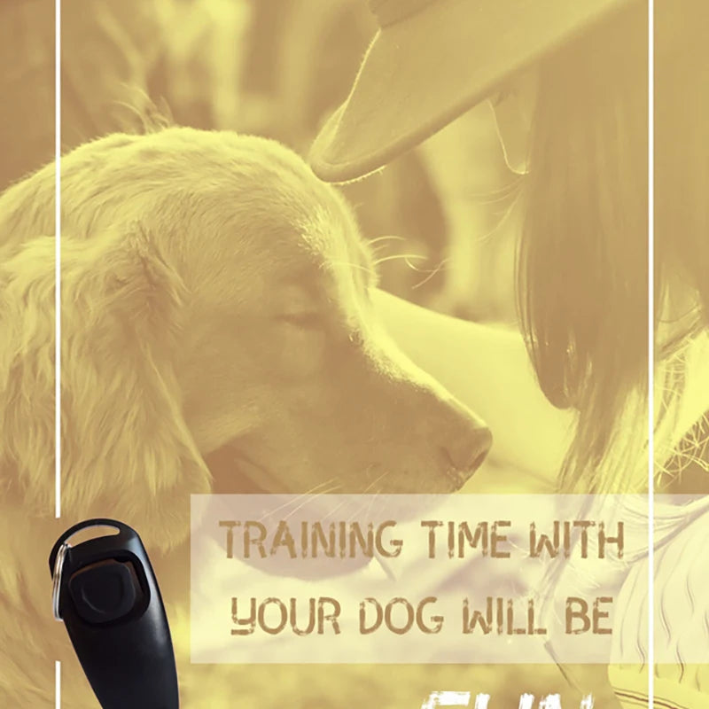 Zwei-in-Eins-Hundepfeife und Clicker für das Hundetraining