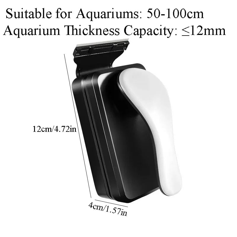Floating Magnetic Aquarium Glass Cleaner with Algae Scraper