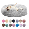 Lit Donut en Peluche Confortable pour Chat