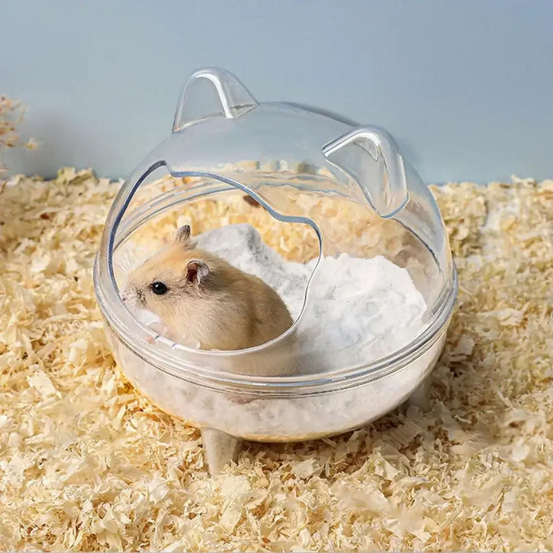 Bac à sable transparent pour hamster