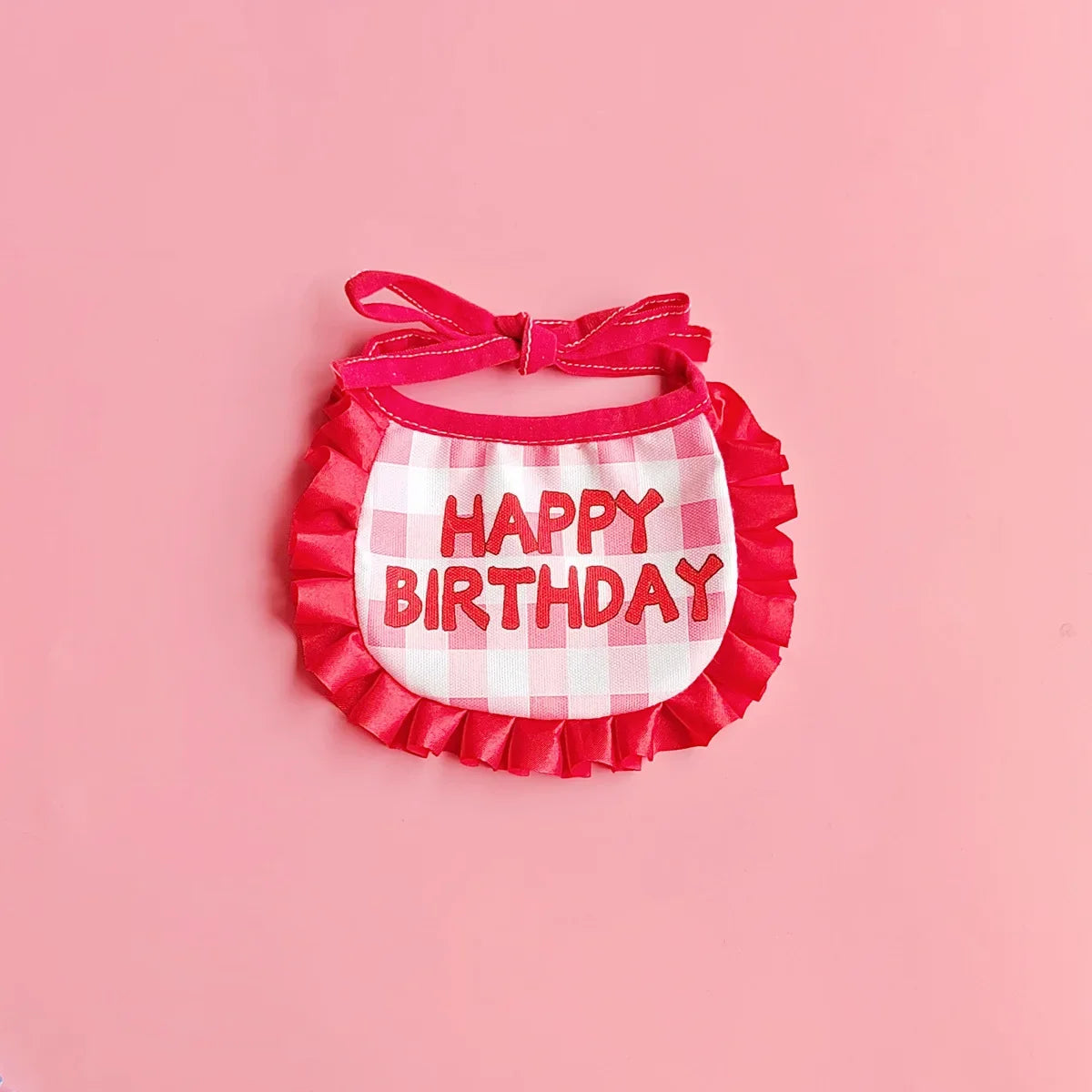 Happy Birthday Pet Party Hat and Bib Set