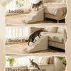 A multi-scene pet safety ladder used as a step aid for dogs and cats on beds, sofas, and windowsills.