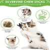 Natural Silvervine Cat Chew Sticks for Dental Care & Play