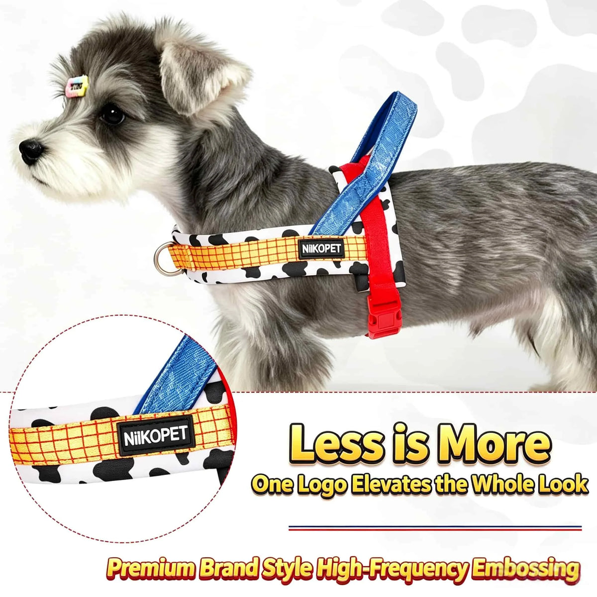 Quick-Release No-Choke Dog Harness with Dual D-Rings
