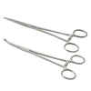 Stainless Steel Locking Hemostatic Forceps with Serrated Jaws