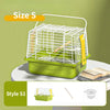 Portable Double Shoulder Bird Carrier Bag with Perch