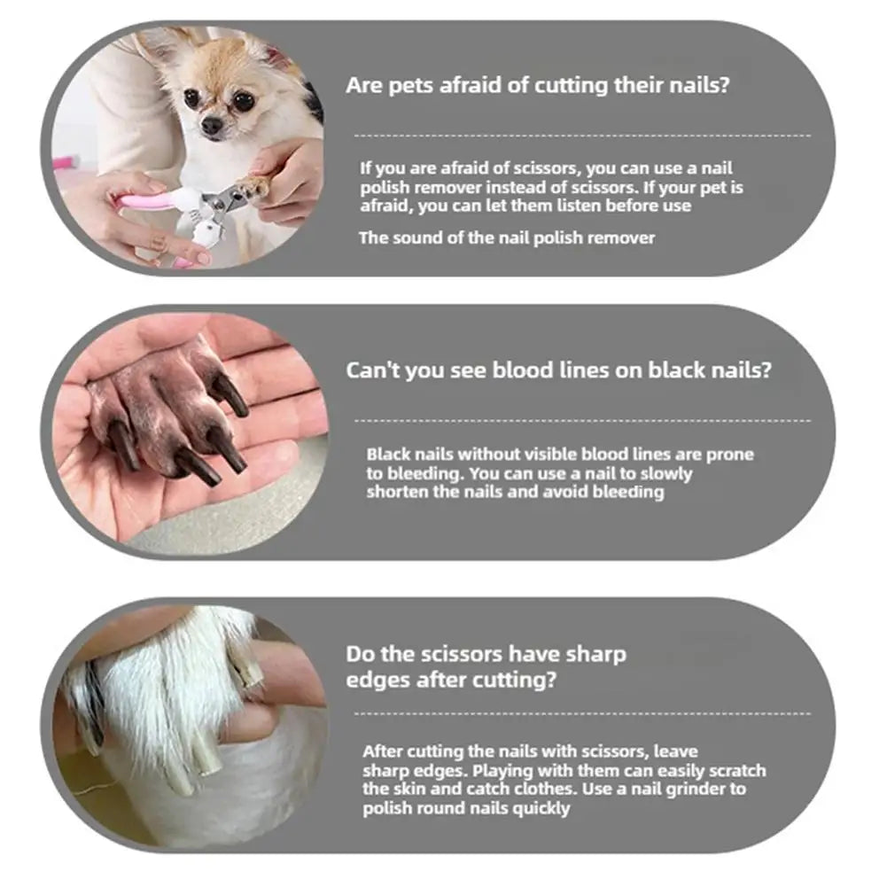 Quiet Rechargeable Electric Nail Grinder for Dogs and Cats