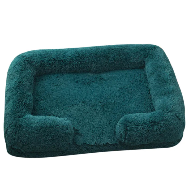 Large Dog Bed with Plush Cover and Removable Pad