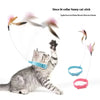 360° Rotating Feather Cat Teaser Wand with Bell