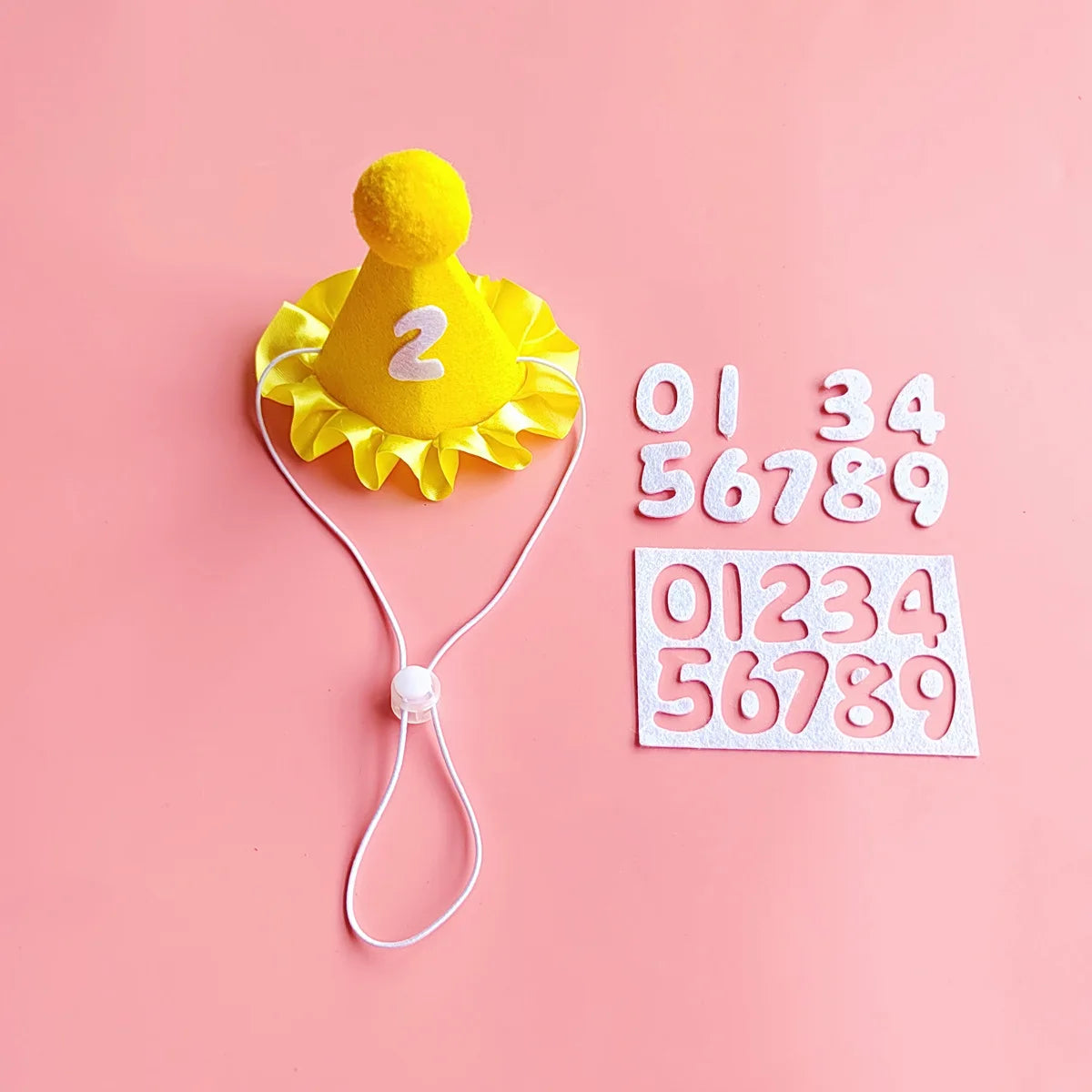 Happy Birthday Pet Party Hat and Bib Set