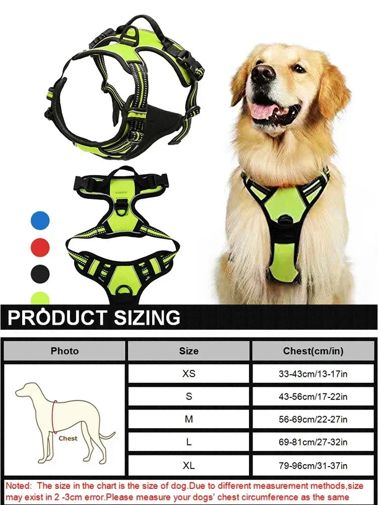 Reflektierendes, verstellbares Hundegeschirr mit Weste