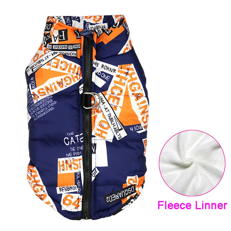 Chaleco impermeable acolchado para perro