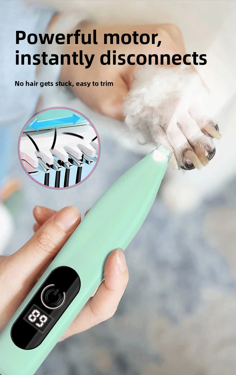 Quiet Mini Pet Hair Trimmer with Ceramic Blade