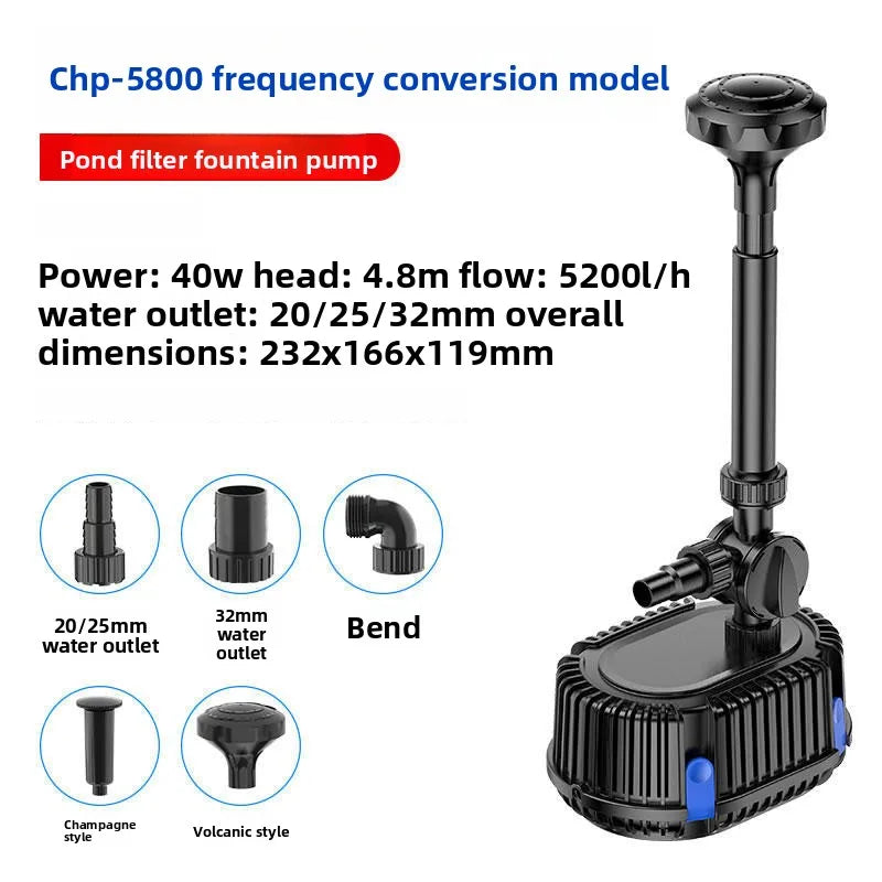 Submersible Pond Pump for Fountains, Filtration & Aeration
