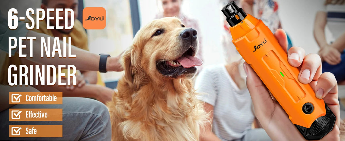 Rechargeable 6-Speed Dog Nail Grinder – Quiet & Painless Paw Care