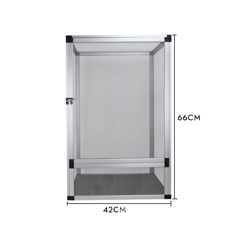 Reptile Terrarium with Front Opening Mesh Door