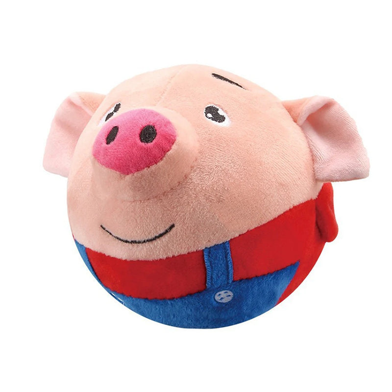 Jouet en peluche interactif pour chien qui rebondit