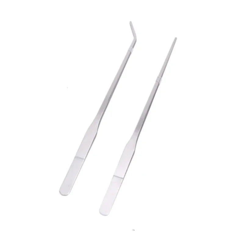 Precision Stainless Steel Aquarium Tweezers for Planting and Maintenance