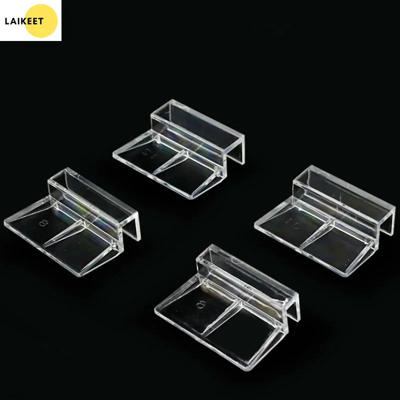 4Pcs Acrylic Fish Tank Lid Clip Bracket Set 6-12mm