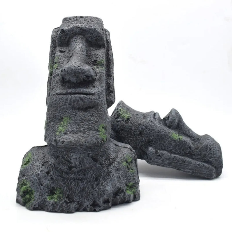 Moai-Resin-Aquariumstatue von der Osterinsel