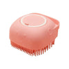 Silicone Pet Bath Massage Brush with Foam Dispenser