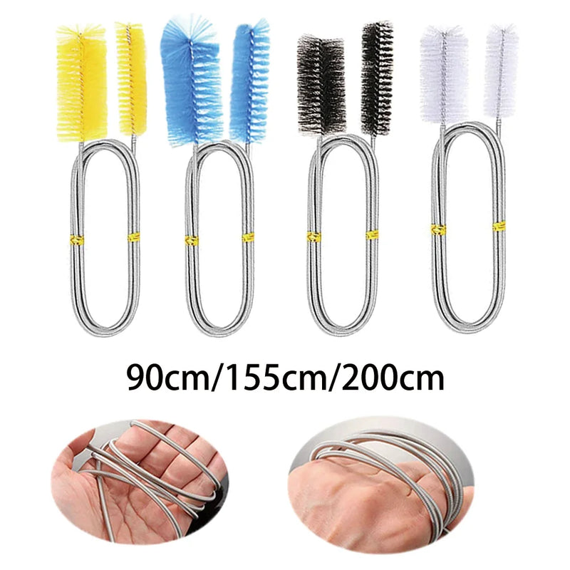 Brosse de nettoyage extensible pour tuyaux d'aquarium