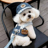 Cartoon Dog Harness Vest with Matching Leash